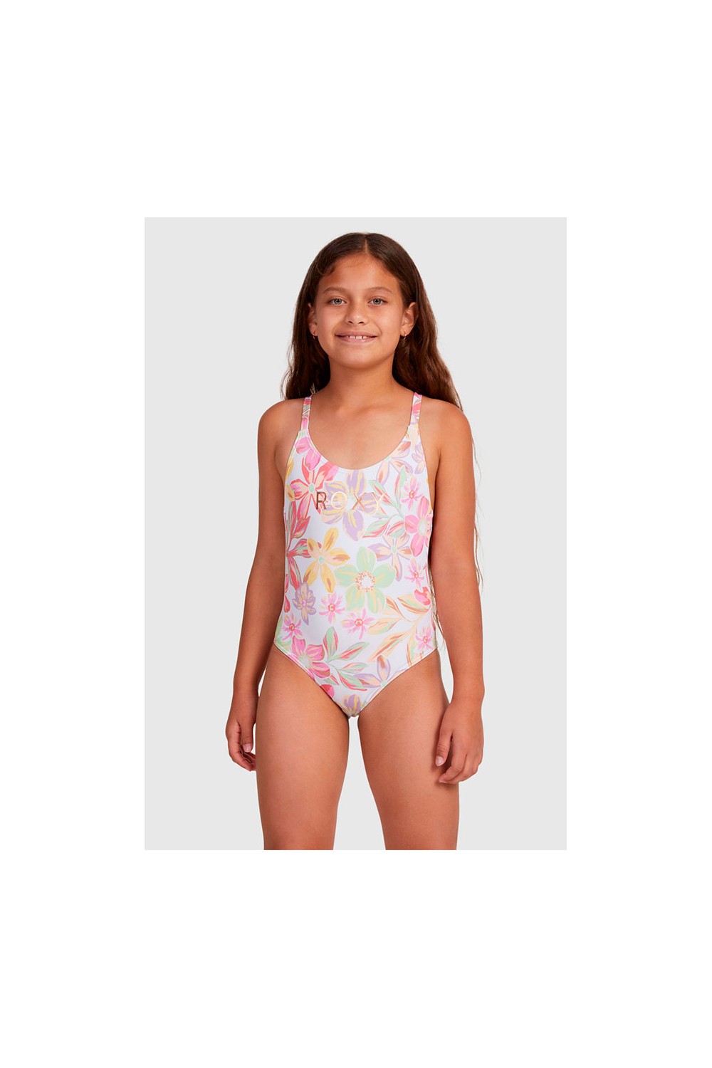 Maillot de bain fille Roxy Maillot de bain bretelles reglables Maillot de bain fille rose Maillot de bain imprime fille